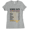 Scorpio Facts Zodiac Ladies Fitted T-Shirt