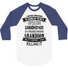 Super Cool Grandmother Of A Freaking Awesome Grandson 3/4 Sleeve Shirt