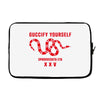Guccify Yourself White Black Red Laptop sleeve