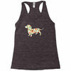 dachshund flower Racerback Tank