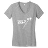 born to dart pfeil arrow bullseye triple double 180 club profi Women's V-Neck T-Shirt