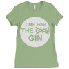 time for the gin Ladies Fitted T-Shirt