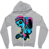 panda rider Zipper Hoodie