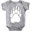 large bear paw print crew neck long sleeve Baby Onesie