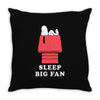 Sleep Big Fan Throw Pillow