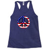 flag us flag peace independence day Racerback Tank