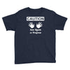 caution! jazz handsfunny jazz dance comic boogie camp trumpet Youth Tee