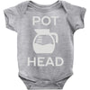 pot head coffee lover Baby Onesie
