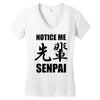 notice me senpai Women's V-Neck T-Shirt