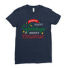 we wish you happy holidays &amp; merry christmas Ladies Fitted T-Shirt