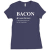 Bacon Noun Ladies Fitted T-Shirt