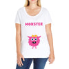 Creating a Lil Monster Baby Girl Ladies Curvy T-Shirt