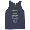 votez marine la pen france 2017 Tank Top