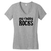daddy rocks Women's V-Neck T-Shirt