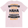 Super Cool Nana Of A Freaking Awesome Granddaughter T-Shirt