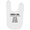 March Girl Baby Bibs