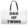 Dad of Twins Weekender Totes