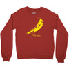 retro velvet underground andy warhol banana rock black t shirt sz s m Crewneck Sweatshirt