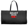 beast mode activated Weekender Totes
