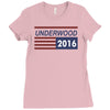 underwood 2016 flag house of cards Ladies Fitted T-Shirt