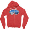 ski goggles copy Zipper Hoodie