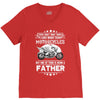 Motorcycles Father V-Neck Tee