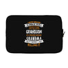 Super Cool Grandson Of A Freaking Awesome Grandma Laptop sleeve