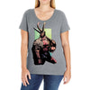 hellboy 4 Ladies Curvy T-Shirt