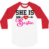 she is my bestie 3/4 Sleeve Shirt