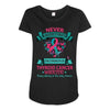 Thyroid Cancer Warrior Maternity Scoop Neck T-shirt