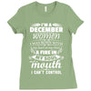 I Am A December Women Ladies Fitted T-Shirt