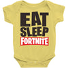 EAT SLEEP FORTNITE Baby Bodysuit