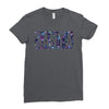 santa colorful glitter Ladies Fitted T-Shirt