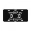 star blacked License Plate