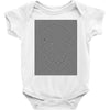 optical illusion skull, ideal gift or birthday present. Baby Bodysuit