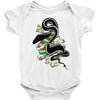 many colors  snake Baby Onesie
