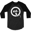 el q white logo 3/4 Sleeve Shirt
