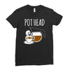 pot head Ladies Fitted T-Shirt