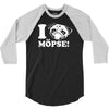 i love m&ouml;pse funny 3/4 Sleeve Shirt