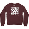space alien qr code Crewneck Sweatshirt
