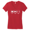 v1 eat sleep code Women's V-Neck T-Shirt