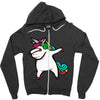 DABBİNG LEPRECHAUN UNİCORN Zipper Hoodie