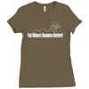 fat bikers bounce better Ladies Fitted T-Shirt