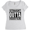 straight outta paradise palms Women's Triblend Scoop T-shirt