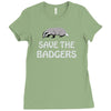 save the badgers Ladies Fitted T-Shirt