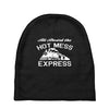 all aboard hot mess express train Baby Beanies
