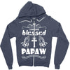 I Am One Blessed Papaw Zipper Hoodie