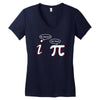 be rational get real t shirt funny math tee pi nerd nerdy geek shirt h Women's V-Neck T-Shirt