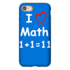 kids boys childrens i love math 1+1=11 funny iPhone 8