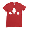 Chicken and Little Chick Ladies Fitted T-Shirt